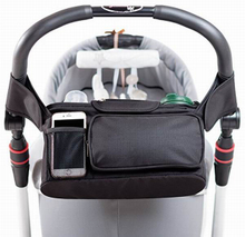 Stroller organizer with removable shoulder strap, universal fit, premium quality diaper dag & stroller cup holder, perfect baby shower gift _ENZO