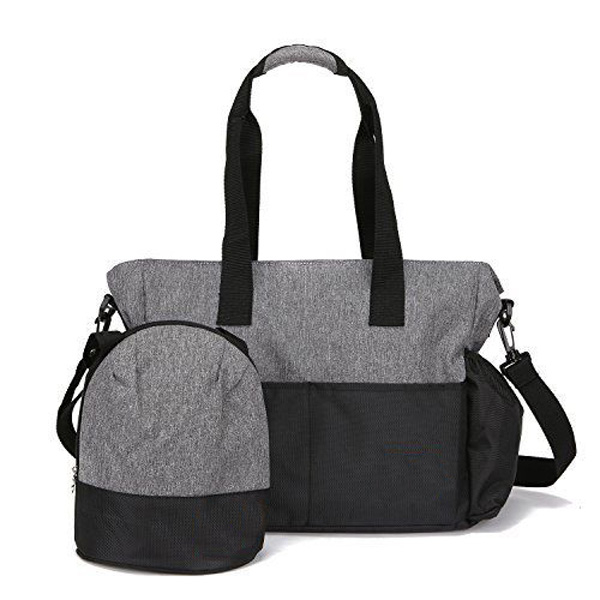 Stylish diaper bag organizer for Moms, plus baby tote insulated bottle sack_ENZO