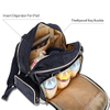 Baby Diaper Bag Backpack-Machine Washable Waterproof Nappy Bag For Parents,Including Stroller Strap,Insulated Sleeve,Changing Mat_ENZO