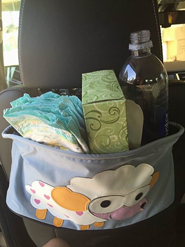 Lovely hanging bag carriage diaper toys storage bag strolleraccessory _ENZO