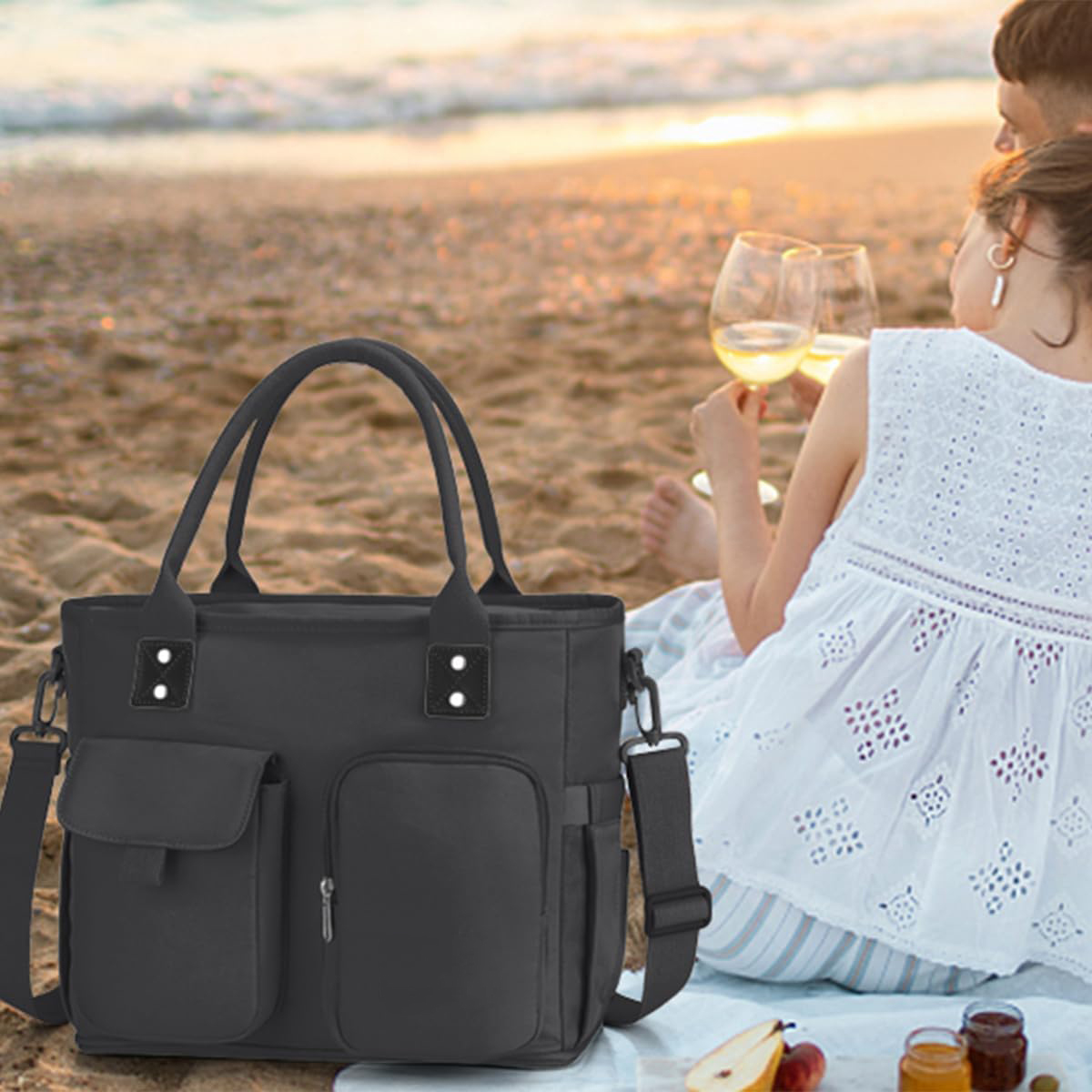 Custom Factory Lunch Bag Waterproof Reusable Portable Lunch Tote Thermal Lunch Box Bag