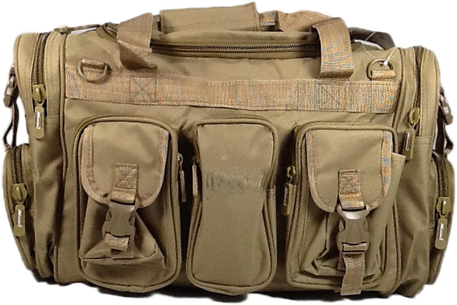 Large Tactical Duffle Range Bag, Multi-Pocket MOLLE Gear Bag, Heavy-Duty Shooting Equipment Carry Bag for Hunting, Shooting & Outdoor Training