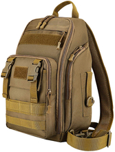 Mini Tactical Sling Chest Backpack, Lightweight MOLLE Crossbody Shoulder Pack, Water Resistant EDC Daypack for Hiking Fishing Shooting Daily Carry