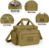 Tactical Pistol Range Bag with Removable Padded Dividers, Water Resistant Shooting Duffle Bag