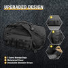 52L Large Tactical Duffle Bag, Heavy Duty MOLLE Travel Duffel Backpack Convertible, Water Resistant Gear Luggage Bag for Shooting, Hunting, Camping, Gym & Outdoor Travel