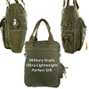 Military Style Tactical Flight Bag, Multi-Purpose Pilot Tote Handbag, Vintage Nylon Shoulder Laptop Bag for Daily Commute, Travel, Outdoor & EDC Gear Storage