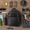 42L Tactical Backpack Laser Cut Molle System, 600D Oxford Military Rucksack with Braided Top Handle & Free USA Flag Patch for Outdoor Hunting Camping
