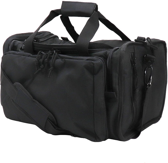 2 Sizes Tactical Duty Patrol Bag, Water Resistant Multi Compartment Police Gear Carry Bag for Law Enforcement Security Shooting Range