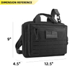 Multi-Purpose Tactical Shoulder Bag, Lockable Pistol Carry Bag with Laser-Cut MOLLE Panel