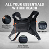 Water Resistant Chest Pack Running Vest for Workouts Running Phone Holder Extra Storage Lightweight Running Pack