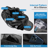Large Capacity Sports Gym Duffle Bag, Waterproof Travel Overnight Bag with Detachable Shoulder Strap & Separate Shoe Pocket