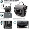 Tactical Hanging Travel Toiletry Bag, Water Resistant Foldable Wash Bag with MOLLE Webbing & Detachable Hanging Straps for Outdoor Camping Hiking Business Trip