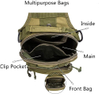 Lightweight Tactical Sling Bag, Compact MOLLE Chest Crossbody Pack with Adjustable Strap, Water Resistant EDC Shoulder Bag for Hiking Cycling Daily Outdoor Carry
