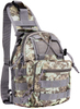 Camouflage Tactical Sling Bag, Lightweight MOLLE Crossbody Chest Backpack, Water Resistant EDC Shoulder Pack for Hunting Hiking Fishing Shooting Outdoor Daily Carry