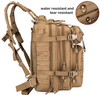 30L Water Resistant Mini Tactical Backpack, MOLLE Military Daypack for Hiking Shooting Camping EDC