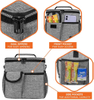11L Large Capacity Insulated Lunch Bag, Leakproof Water Resistant Portable Cooler Tote with Detachable Shoulder Strap for Daily Work & Outdoor Picnic
