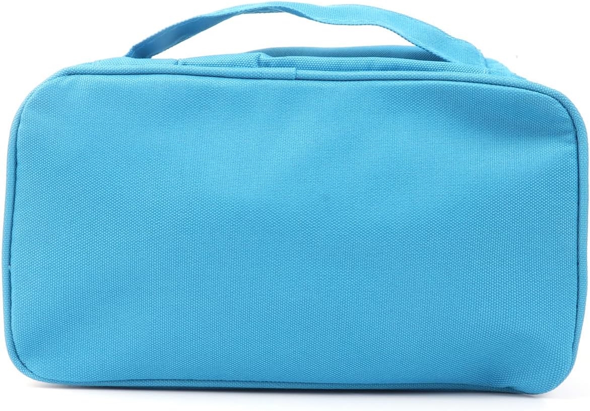 Lightweight Blue First Aid Bag, Waterproof Portable Empty Emergency Medical Organizer with Stitched Medical Cross Logo