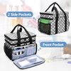 Large Double Layer Medicine Storage Bag, Portable Empty Family Pill Organizer with Multi Pockets for Home & Travel Medication Storage