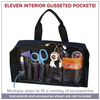 Professional Nurse Medical Equipment Bag, Empty Doctor Clinical Instrument Tote with Detachable Shoulder Strap for Home Visits & Clinic Use