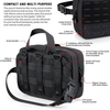 Rip-Away MOLLE Tactical Medical Pouch, Detachable Empty EMT Trauma Kit Bag with Bonus Reflective Cross Patch for Outdoor Emergency