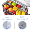 Foldable 4-Layer Insulated Cooler Bag, Thick 9mm EPE Foam Leakproof Thermal Lunch Tote for Picnic, Grocery Shopping & Daily Outdoor Use