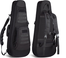 37 Inch Discreet Tactical Rifle Case, Multi-Pocket Concealed Gun Bag with MOLLE Webbing, Padded Firearm Transport Backpack for Shooting Range, Hunting & Outdoor Transport