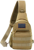Small Tactical Sling Bag 4L, Lightweight EDC Chest Pack with MOLLE Webbing, Water Resistant Crossbody Shoulder Bag for Hiking, Cycling, Daily Outdoor Carry