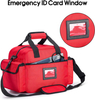 Reflective EMT Medical Carry Bag, Multi-Pocket Empty Nurse First Aid Organizer for Home Visits & Clinic Use