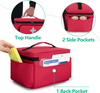 Spacious Portable Empty First Aid Kit Bag, Reflective Medical Carry Organizer with Multiple Side & Back Pockets for Household & Outdoor Use