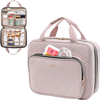 Spacious Clear Interior Medicine Carry Bag, Waterproof Quilted Pill Storage Organizer with Detachable Inner Bag for Travel & Household Medication