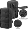 3 Pack Tactical Molle Pouches, Utility Admin Organizer Pouch, Water Bottle Holder, Small Vertical EDC Gear Bag