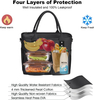 Custom Factory Lunch Bag Waterproof Reusable Portable Lunch Tote Thermal Lunch Box Bag