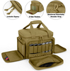 Tactical Pistol Range Bag with Removable Padded Dividers, Water Resistant Shooting Duffle Bag