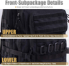 40L Military Tactical Backpack, Large MOLLE Rucksack with Bonus Patches & D-Rings, Water Resistant Daypack for Hiking, Camping, Hunting, Tactical Training & Outdoor Survival