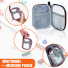 Double Layer Medicine Storage Bag, Large Empty Family First Aid Kit Organizer with Detachable Small Pouch for Travel & Household Use