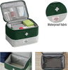 Lockable First Aid Storage Bag, Large Capacity Portable Household Medical Organizer with Mesh Lid Pocket & Carry Handle