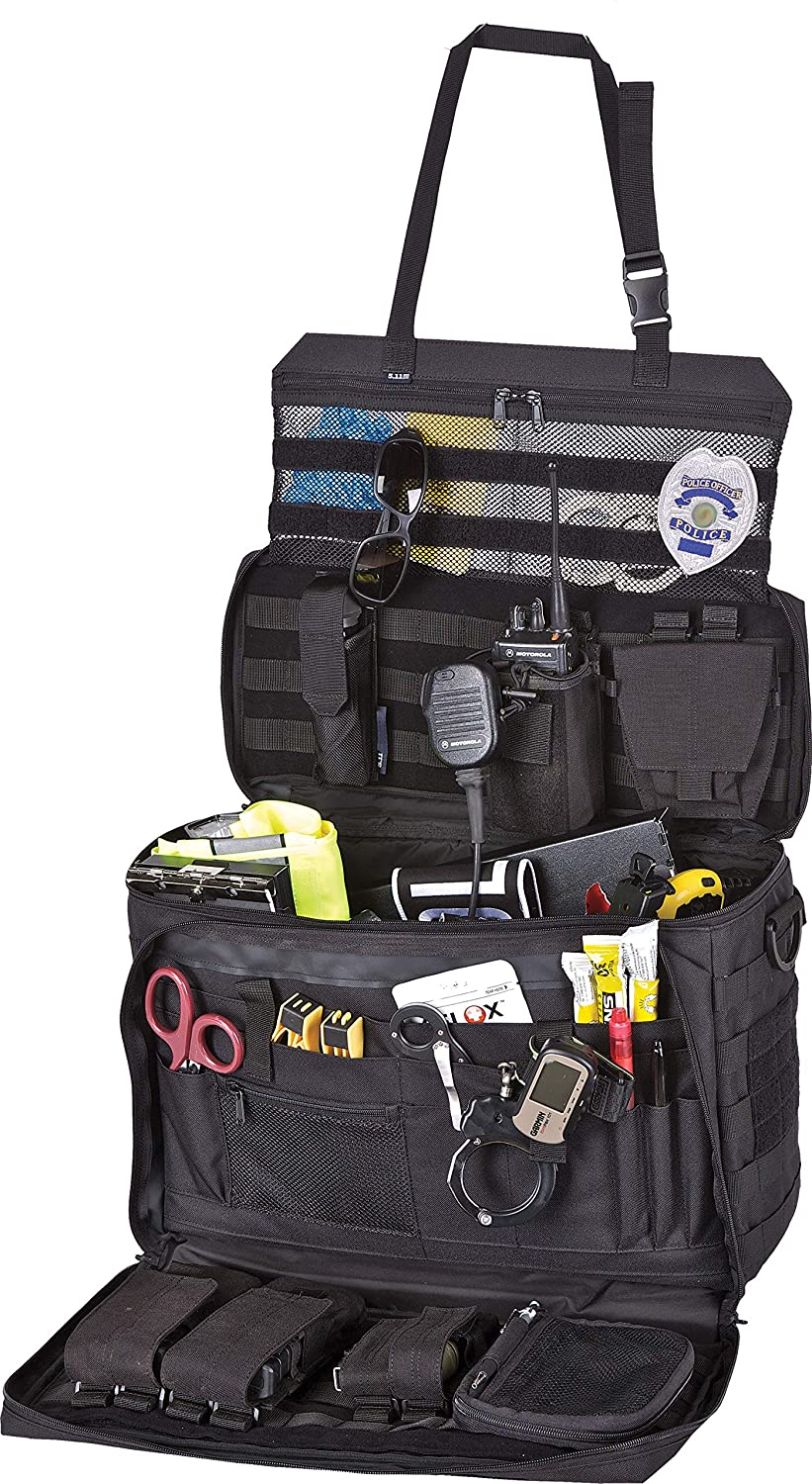 Large Tactical Police Duty Gear Bag, Molle Webbing Multi-Compartment Utility Equipment Storage Tote for Security Officer EMT Patrol Use