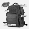 42L Tactical Backpack Laser Cut Molle System, 600D Oxford Military Rucksack with Braided Top Handle & Free USA Flag Patch for Outdoor Hunting Camping
