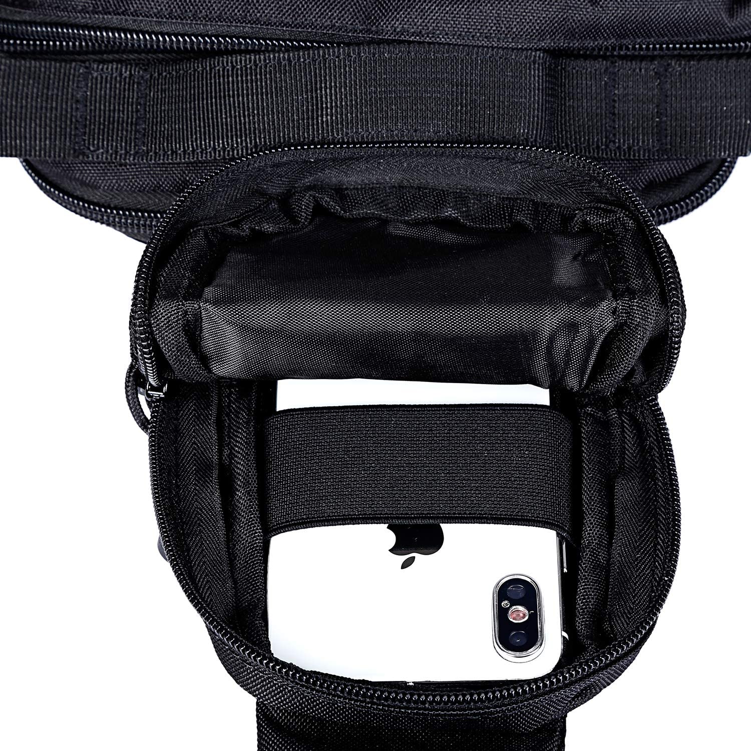 10L Mini Tactical Sling Crossbody Bag, Molle Webbing Single Shoulder Chest Pack Fits iPad for Outdoor Hunting Fishing Daily EDC