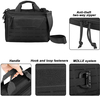 Multi-Purpose Tactical Shoulder Bag, Lockable Pistol Carry Bag with Laser-Cut MOLLE Panel