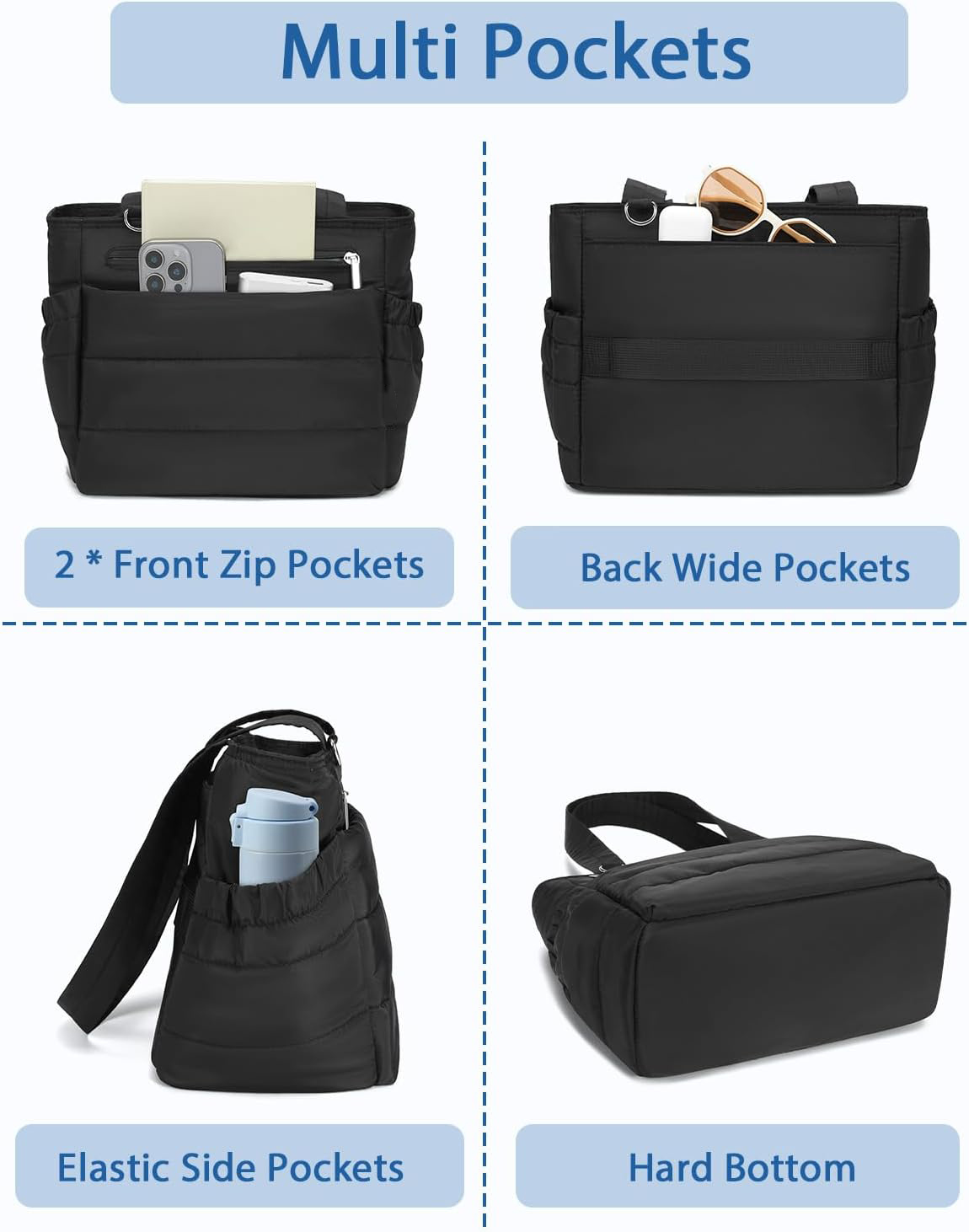 Lunch Box Tote Bag Soft Insulated Lunchbox for Women Lightweight Stylish Simple Lunch Pail Reusable Large Cooler Bag