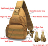 Tactical Sling Bag, Lightweight Crossbody Chest Pack, Outdoor Shoulder Sling Backpack Fit 7.9-inch Tablet for Hiking, Cycling, Daily EDC