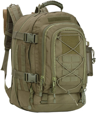 Expandable Military Tactical Backpack, Adjustable Capacity MOLLE Rucksack, Water Resistant Outdoor Daypack for Hiking, Camping, Hunting & Tactical Training