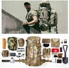 2-in-1 Detachable Modular Tactical Backpack System, Multicam Combo Pack with Main Rucksack, Assault Daypack & 3L Hydration Bladder, MOLLE Backpack for Field Expedition, Hiking & Survival