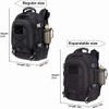 Expandable Tactical Backpack , Water Resistant Military Rucksack, Adjustable Capacity Outdoor Backpack with Water Bottle Holder