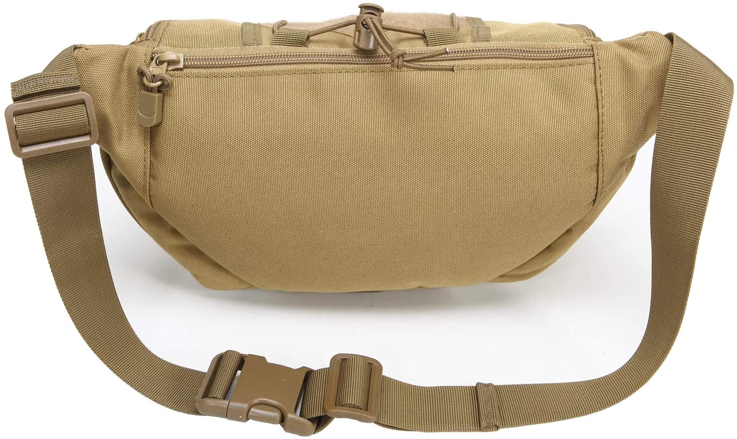 Adjustable Tactical Fanny Pack, Water Resistant MOLLE Waist Bag Multi-Pocket Utility Hip Belt Bag for Hunting Hiking Running Cycling Travel