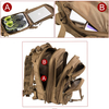 30L Water Resistant Mini Tactical Backpack, MOLLE Military Daypack for Hiking Shooting Camping EDC
