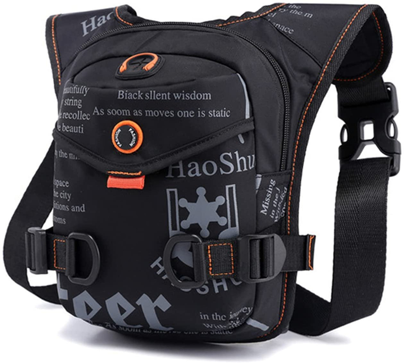 Multi-Purpose Tactical Thigh Bag, Adjustable Drop Leg Hip Pack, Lightweight Crossbody Waist Pack for Outdoor Hiking, Cycling, Motorcycle, Camping & Daily EDC