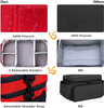 Waterproof Medication Travel Bag, Empty Multi-Compartment Pill Bottle Organizer Bag with Removable Dividers for Daily Medical Supplies
