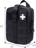 Molle Pouch, Sturdy 600D Nylon Tactical Medical Pouch,Rip-Away EMT First Aid Pou